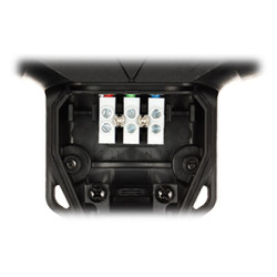 IP54 IK08 Schuko 3口ポータブルソケット ブラック＆オレンジ 建設現場・作業用電源分岐器 Famatel XF188S-EPN