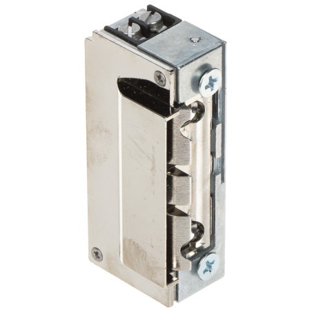 Sümmeetriline elektriline uksehoidja liuguriga NC 12V AC/DC ilma valtsita ustele kitsas BIRA XS12U-C