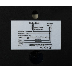 Fechadura de Código Autónoma Leitor RFID Unique 125kHz Teclado PIN Controlo de Acesso 2000 Utilizadores IP40 VIDOS ZS40B