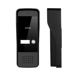 Interfone unifamiliar com leitor de proximidade 125kHz e fonte de alimentação Eura ADP-25A3/W