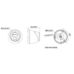 IP-камера 8 Мп 4K UHD Smart Hybrid Light з аб'ектывам 2.8 мм і мікрафонам Hikvision DS-2CD1383G2-LIUF(2.8MM)