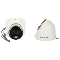 AHD HD-CVI HD-TVI PAL Smart Hybrid Light ColorVu カメラ 1080p Hikvision DS-2CE70DF3T-LMFS(2.8MM)