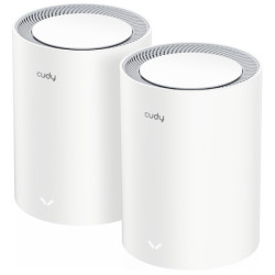 Wi-Fi Mesh-system M3000 2-PAK V2.0 Wi-Fi 6 2.4 GHz 5 GHz 574 Mb/s + 2402 Mb/s CUDY M3000(2-PACK) V2.0
