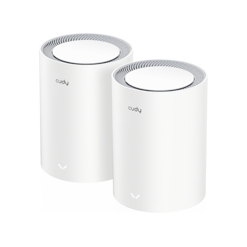 Wi-Fi Meshシステム M3000 2パック V2.0 Wi-Fi 6 2.4 GHz 5 GHz 574 Mb/s + 2402 Mb/s CUDY M3000(2-PACK) V2.0