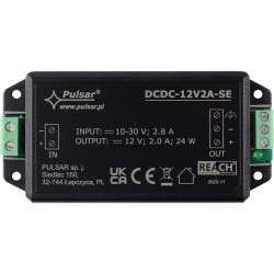 DC/DC-omformer ned-opp spenning 12V 2A 24W impulsstrømforsyningsmodul PULSAR DCDC-12V2A-SE
