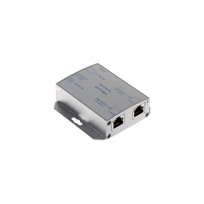 PoE Extender 10/100Mb/s Reichweitenverlängerung bis 200m Metallgehäuse Fast Ethernet RJ45 PULSAR EXT-POE4