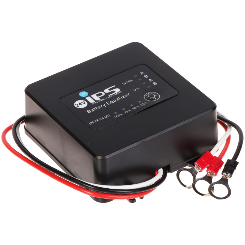 AGM GEL VRLA Battery Voltage Balancer 24V 36V 48V LED Battery Equalizer IPS IPS-BB-24-LED