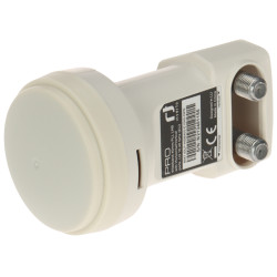 Wideband satelīta konvertors LNB 2 izejas H+V priekš Unicable II multislēdžiem 4K UHD INVERTO KONW/WIDEBAND-INV