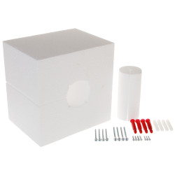 Płyta montażowa do dociepleń elewacji puszka elektroinstalacyjna do styropianu uchwyt oświetlenia czujek kamer KOPOS MDZ-XL-KB