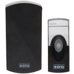 Timbre inalámbrico alcance 50m 16 melodías IP44 230V AC botón a batería señalizador de llamada hogar empresa EURA WDP-05A3