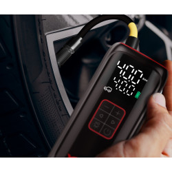 Bærbar minikompressor med batteri, powerbank-funksjon, LED-lykt og digital trykkmåler USB-C tilbehør Xblitz XB-AIRMASTER