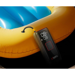 Mini compressor portàtil a bateria amb funció de powerbank llanterna LED manòmetre digital USB-C accessoris Xblitz XB-AIRMASTER