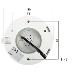 Kamera Hibrid 4-e-1 1080p Smart Dual Light Mikrofon Gwisker IP67 Ledenn 111 Derezh DAHUA HAC-HDW1200TQ-IL-T-0280B-DIP
