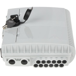 Kültéri fali optikai elosztó IP65 12x SC Simplex 12x LC Duplex fehér doboz OPTON PPO-12