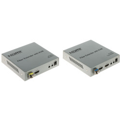 Convertidor HDMI a fibra òptica 4K 20km amb suport KVM, IR i RS232  HDMI-OFT-4K-20KM