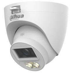4in1 ドームカメラ AHD CVI TVI CVBS 5Mpx 2.8mm スマートデュアルライト IR LED 30m マイク IP67 屋外用 ホワイト DAHUA HAC-HDW1500CLQ-IL-A-0280B-S3-DIP