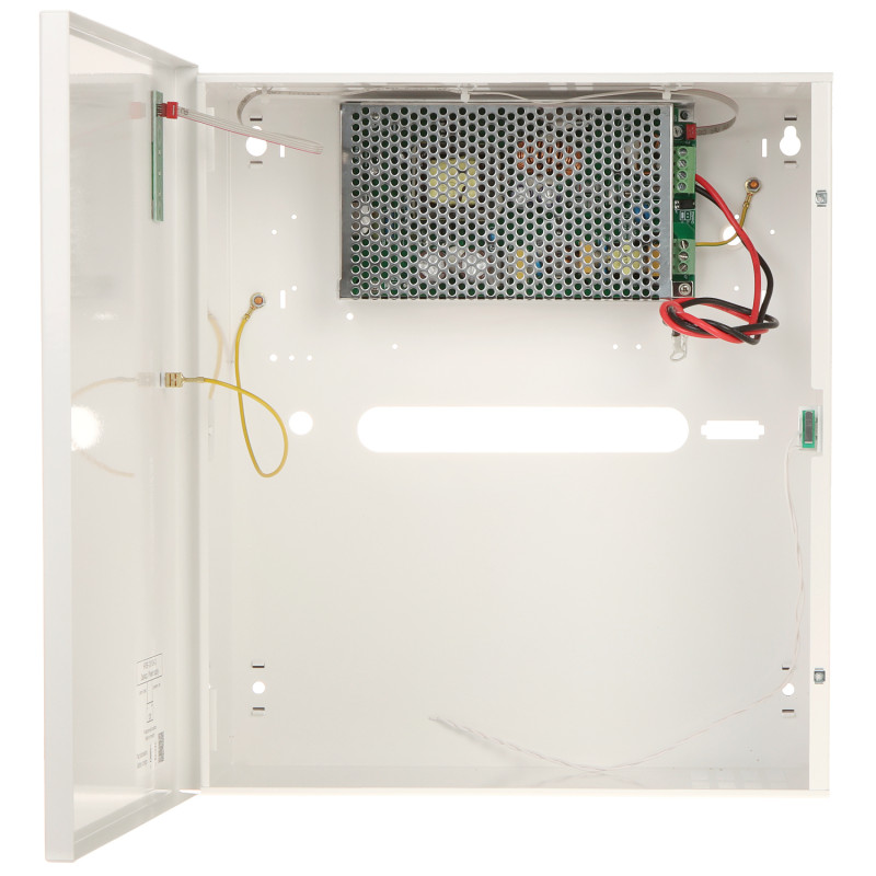 Bufferstrømforsyning 12V 10A i metallkabinett med plass til 40Ah batteri PULSAR HPSB-12V10A-D