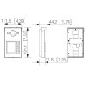 Surface mounted hybrid 2-Wire IP video intercom with RFID card reader DAHUA VTO3312Q-P