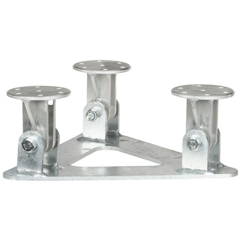 Basis voor vrijstaande vakwerkmasten uit de MK-1.5 serie mastbeugel verzinkt staal aluminium solide basis DELTA MK-1.5/POD-V2