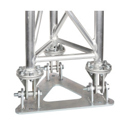 Baza pentru catarge zăbrelite autoportante seria MK-1.5 suport catarg oțel galvanizat aluminiu bază solidă DELTA MK-1.5/POD-V2