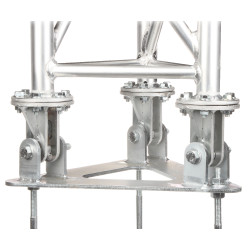 Baza pentru catarge zăbrelite autoportante seria MK-1.5 suport catarg oțel galvanizat aluminiu bază solidă DELTA MK-1.5/POD-V2