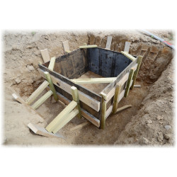 Baza pentru catarge zăbrelite autoportante seria MK-1.5 suport catarg oțel galvanizat aluminiu bază solidă DELTA MK-1.5/POD-V2