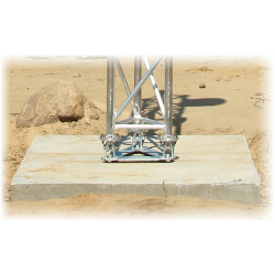 Basis voor vrijstaande vakwerkmasten uit de MK-1.5 serie mastbeugel verzinkt staal aluminium solide basis DELTA MK-1.5/POD-V2