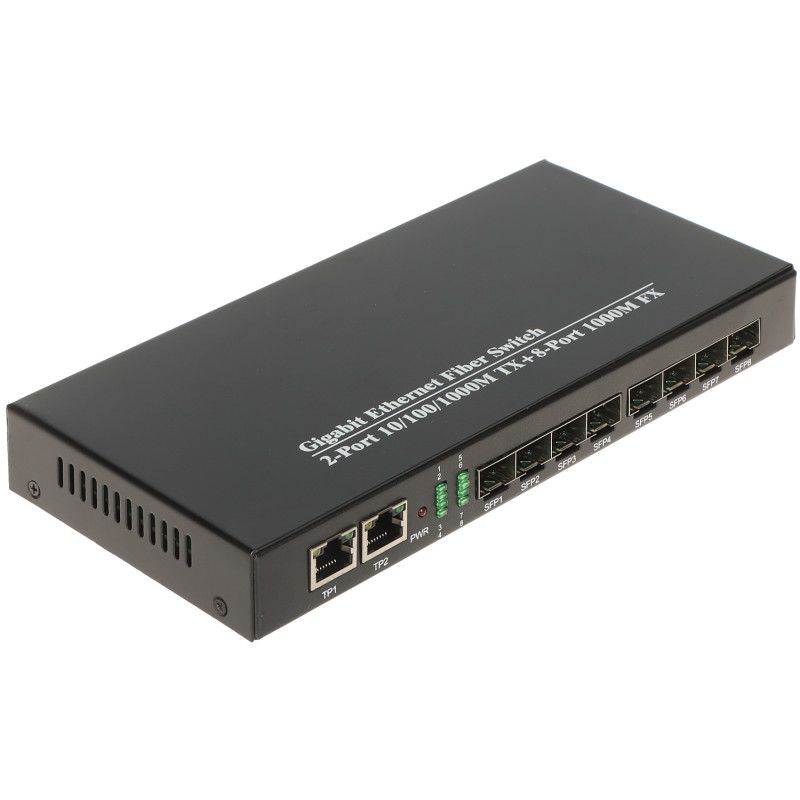 Switch SFP de 8 puertos RJ45 10/100/1000 Base-T Expert EXPERT-SFP-8/2