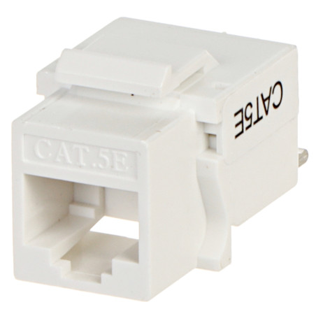 RJ45キーストーンジャック Cat.5e ホワイト Krone端子 100個入り  FX-RJ45-52*P100