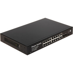 16-vratno PoE stikalo z 2 RJ45 Uplink vrati in 2 SFP vratoma GTX GTX-C1-18-16G2SFP/X