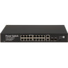 Διακόπτης PoE 16 θυρών με 2 θύρες Uplink RJ45 και 2 θύρες SFP GTX GTX-C1-18-16G2SFP/X