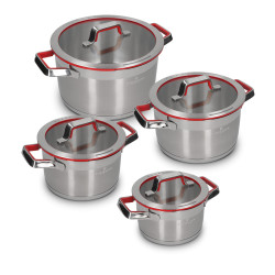 Set 8 kochennerez AISI 304 induktion dræningssystem måleskala Zwieger ZW-GZKP-7031