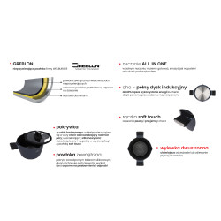 Conjunto de Panelas e Frigideiras de Alumínio 13 peças Revestimento Greblon Indução Zwieger ZW-EK-0023