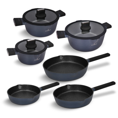 9-delige pannenset met Greblon-coating voor inductie Zwieger ZW-EK-3949