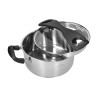 Set de casseroles en acier inoxydable avec système d'égouttage 4 pièces induction gaz Zwieger ZW-EK-4540