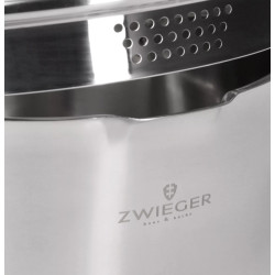 Edelstahl Topfset mit Abgießsystem 4 Teile Induktion Gas Zwieger ZW-EK-4540