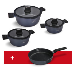 6 Piece Aluminum Pot Set and 24cm Frying Pan Greblon Coating Induction Kitchen Cooking Frying Zwieger ZW-EK-5349