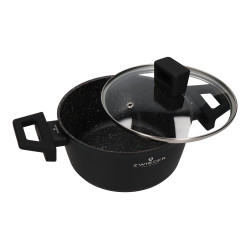 Set med aluminiumkastruller med marmorstenbeläggning och ugnsform 9 delar induktion Zwieger ZW-EK-5363