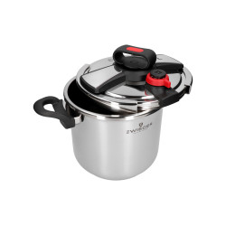 Stainless Steel Cookware Set Pressure Cooker and Non-Stick Pans Induction 16 pcs Kitchen Set Zwieger ZW-EK-5585