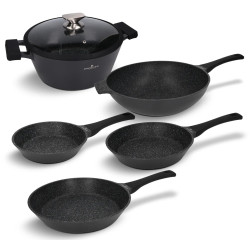 Juego de utensilios de cocina 6 piezas revestimiento de granito Greblon inducción para horno ZWIEGER ZW-EK-3659