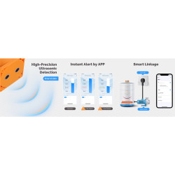 Sensor ultrassônico de nível de líquido Wi-Fi Tuya Smart ATLO ATLO-ME201W-TUYA