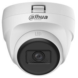 4in1 kamera AHD CVI TVI PAL 5Mpx 2.8mm IR 25m Smart IR D-WDR kupola iekštelpu balta DAHUA HAC-T1A51-U-0280B-S2