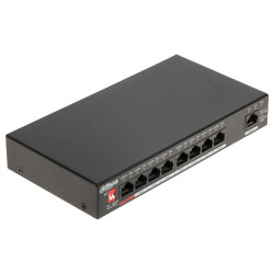 8-poorts PoE-switch 10/100/1000 Mbps met Hi-PoE en PoE Watchdog-functie DAHUA PFS3009-8ET1GT-96-V2