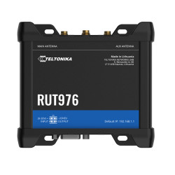 5G-tukiasema reititin Dual SIM 2.4GHz 5GHz WiFi 4G LTE GPS RS-232 RS-485 IoT Mesh Teltonika RUT976