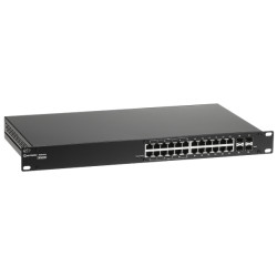 Hanterbar industriell switch 24-portars PoE+ SFP L2+ L3 Routing Rack 19 Teltonika SWM280