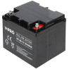 AGM-batteri 12V 40Ah VPRO underhållsfritt för UPS larmsystem solceller energilagring V-PRO 12V/40AH-VPRO