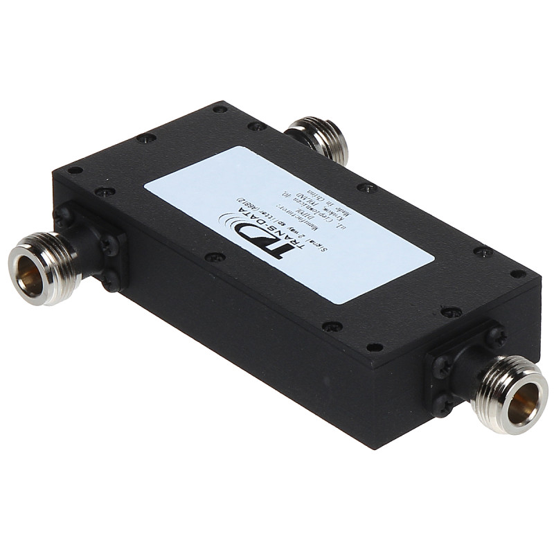 Professional 2-way GSM 3G 4G LTE DCS antenna signal splitter N-type connectors Trans Data RI-2/1N