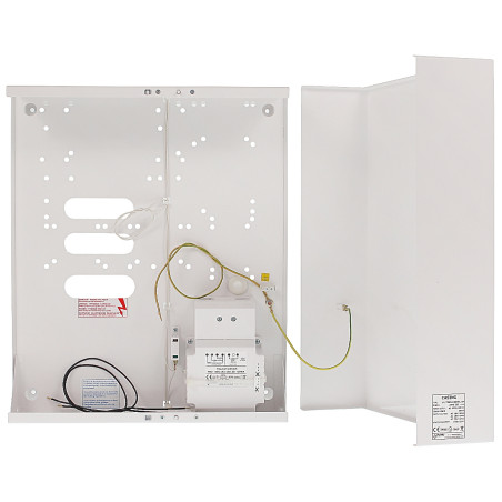 Satel Integra Versa用50VAトランスおよび18Ahバッテリー収納スペース付き金属製アラームパネル筐体 PULSAR AWO-257