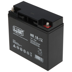 Акумулятор AGM 12V 18Ah необслуговуваний для ДБЖ систем сигналізації та аварійного освітлення VRLA megaBat 12V/18AH-MB