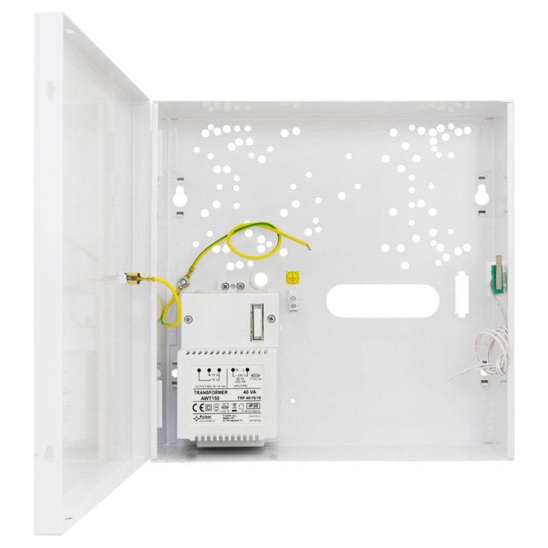 Universal metal enclosure for alarm control panels with 40VA transformer and space for 7Ah battery PULSAR AWO-009